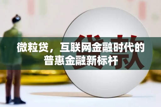 章丘微粒贷，互联网金融时代的普惠金融新标杆