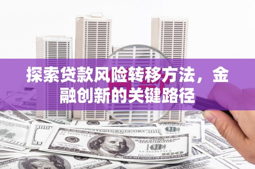 章丘探索贷款风险转移方法，金融创新的关键路径