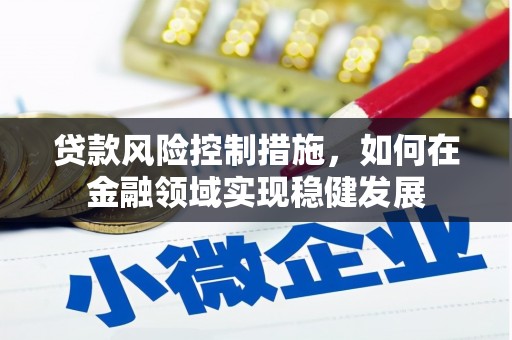 章丘贷款风险控制措施，如何在金融领域实现稳健发展