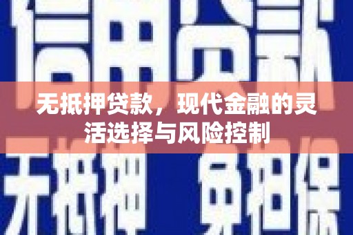 章丘无抵押贷款，现代金融的灵活选择与风险控制