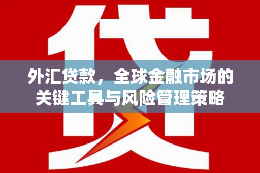 章丘外汇贷款，全球金融市场的关键工具与风险管理策略