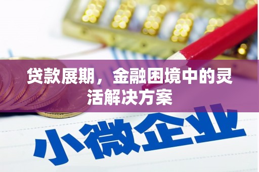 章丘贷款展期，金融困境中的灵活解决方案