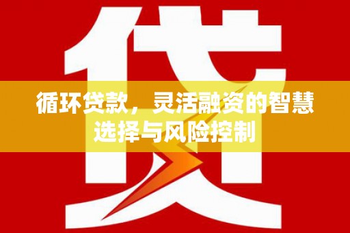 章丘循环贷款，灵活融资的智慧选择与风险控制