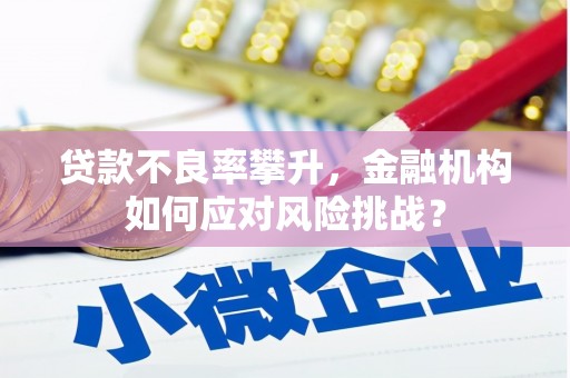 章丘贷款不良率攀升，金融机构如何应对风险挑战？