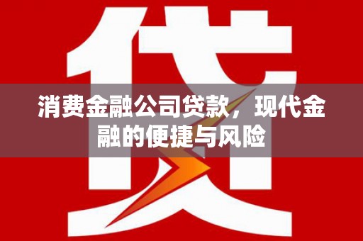 章丘消费金融公司贷款，现代金融的便捷与风险