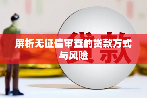 章丘解析无征信审查的贷款方式与风险