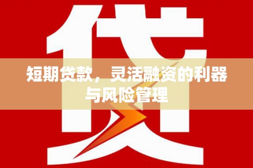 章丘短期贷款，灵活融资的利器与风险管理